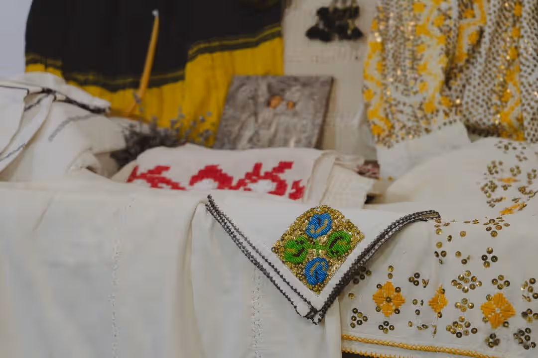Ștergare și textile populare cusute în Muzeul Crama 1777 Ștergare și textile populare cusute în Muzeul Crama 1777