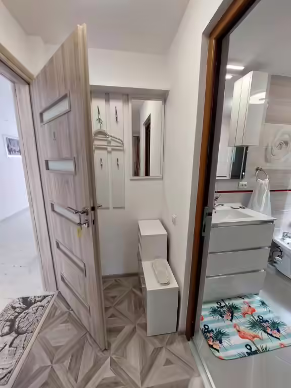 Baie modernă cu finisaje deschise la Maria's Dream House, Zărnești