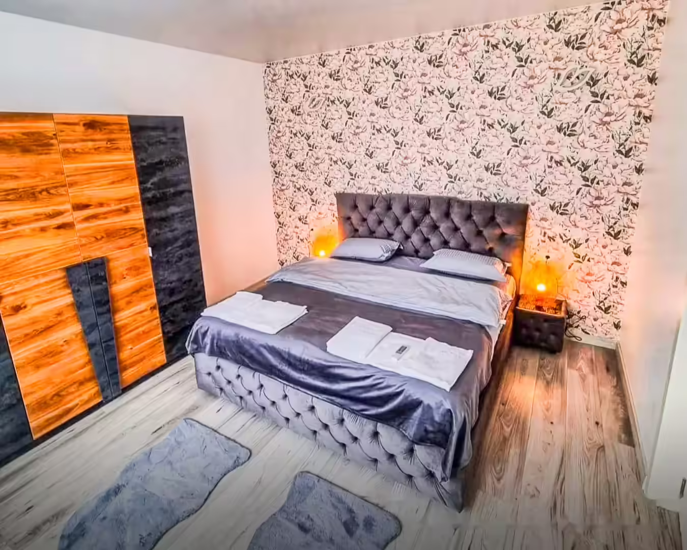 Dormitor matrimonial la Vila Kalibu din Girov, Neamț