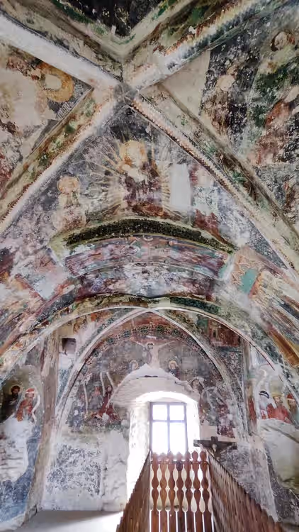 Bolta capelei cu picturi murale medievale, Biserica Fortificată Hărman